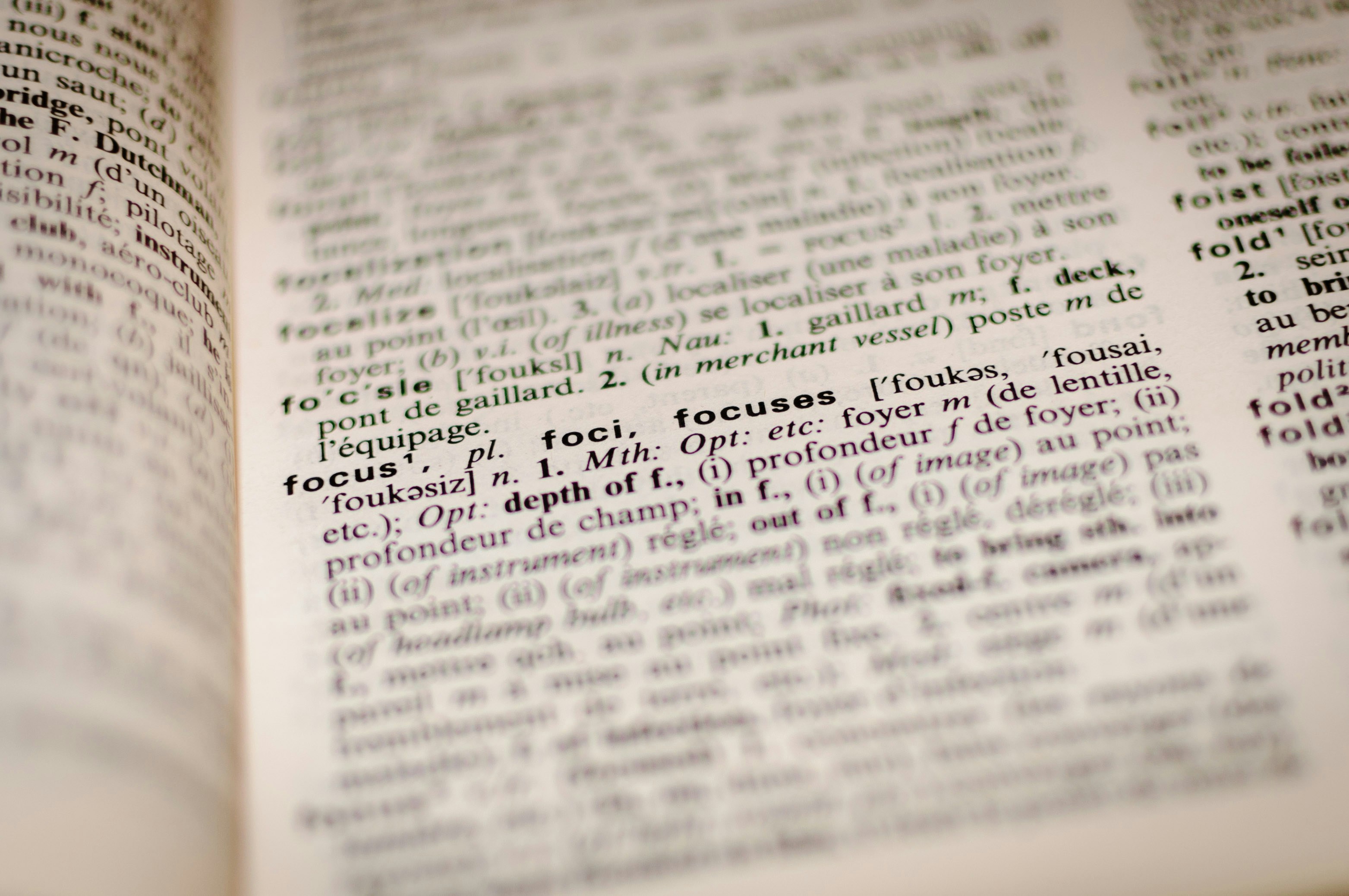 dictionary page